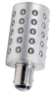 BAY15D LED REPLACEMENT BULBS - AROUND WHITE (click for enlarged image)