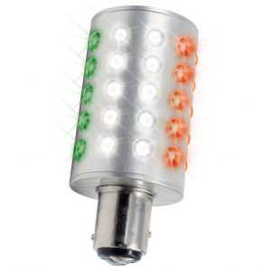 BAY15D LED REPLACEMENT BULBS - THREE COLOUR (click for enlarged image)