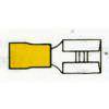 6.6 MM YELLOW FEMALE PUSH ON INSULATED TERMINALS